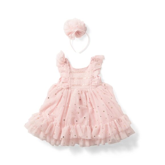 RACHEL ZOE Pink Toddler Girls Flutter Sleeve Dress - Picture 1 of 2